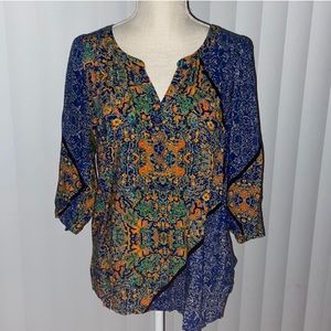 🦋= 2/$15 - Plenty by Tracy Reese BOHO blouse